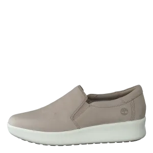 Berlin Park Slip On Lt Beige Nubuck