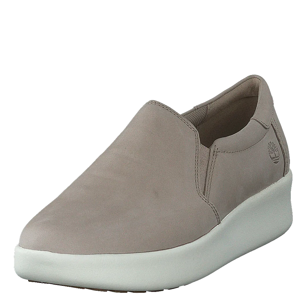 Berlin Park Slip On Lt Beige Nubuck