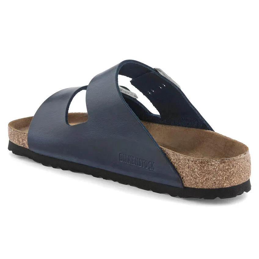 Birkenstock UNISEX Arizona Soft Footbed Oiled Leather (Blue - Regular Fit)