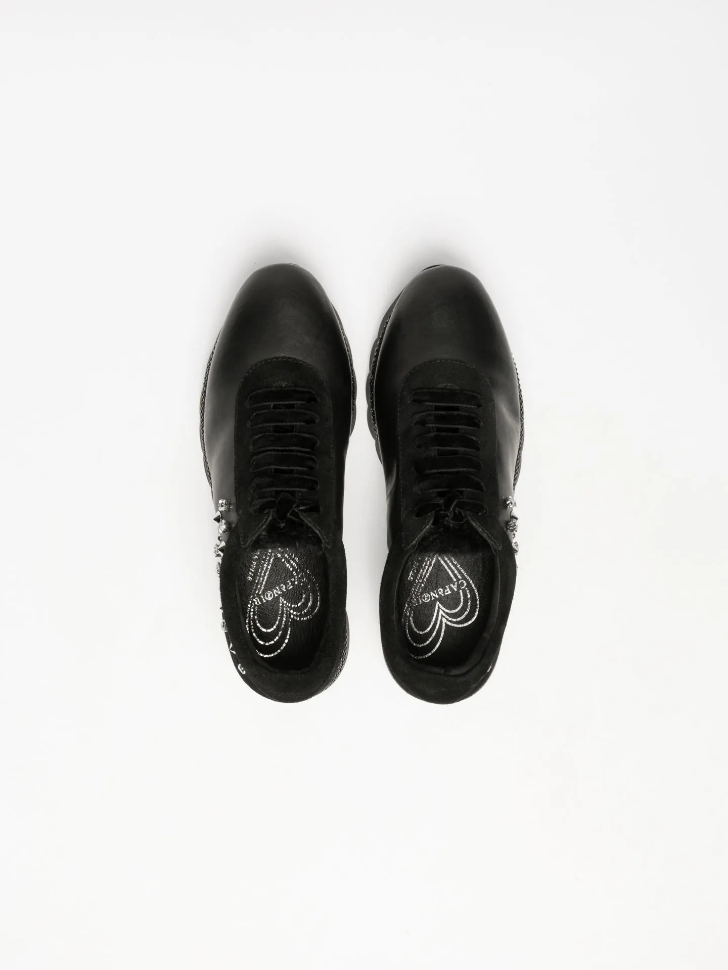 Black Appliqués Trainers