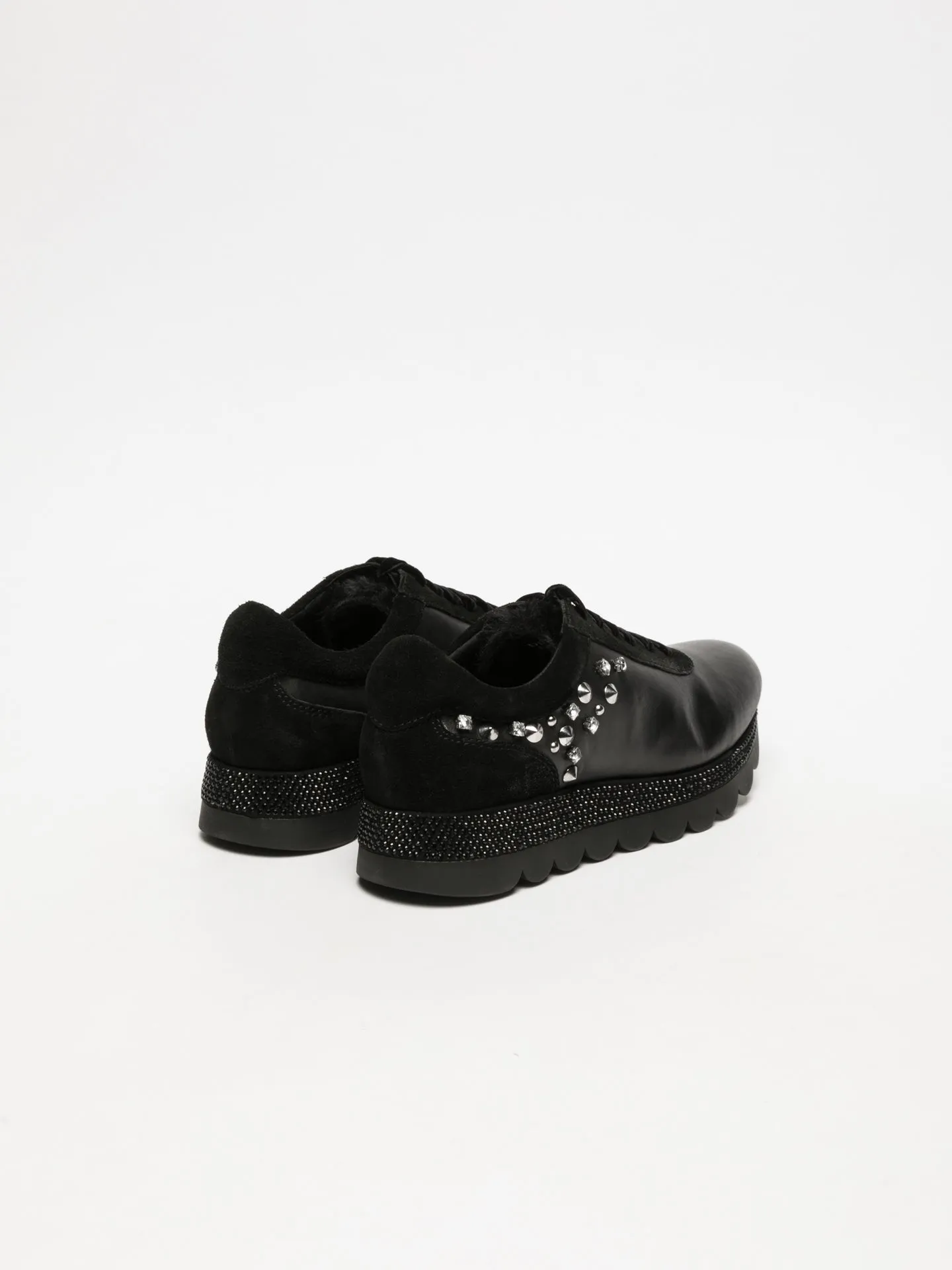 Black Appliqués Trainers