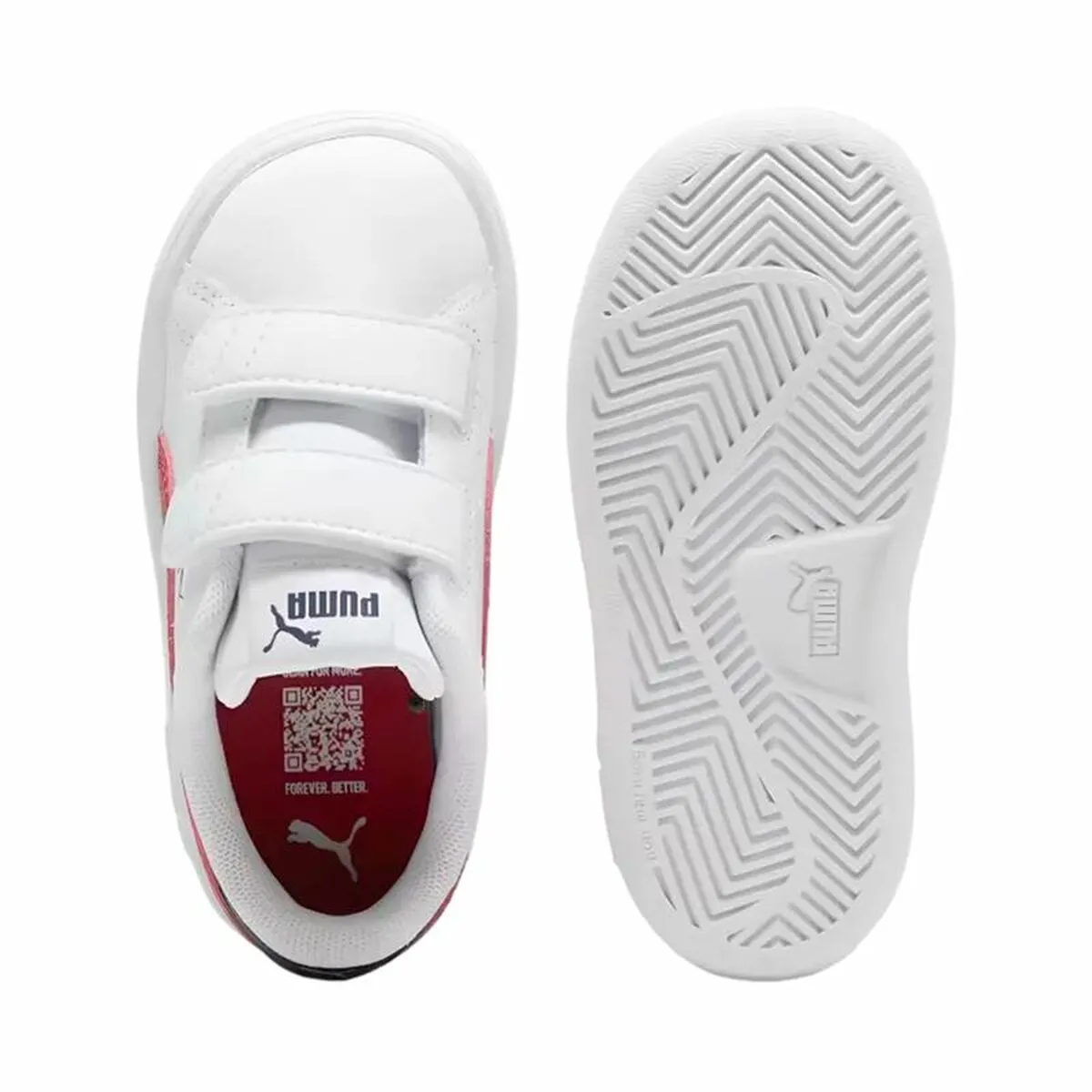 Children’s Casual Trainers Puma Smash 3.0 V White Red