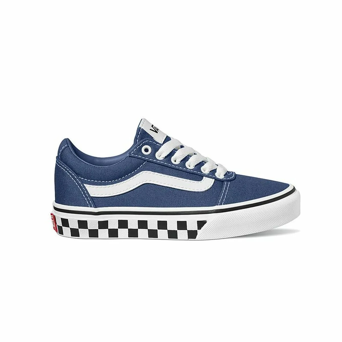 Children’s Casual Trainers Vans Ward YT Checker Sidewall Stv Blue