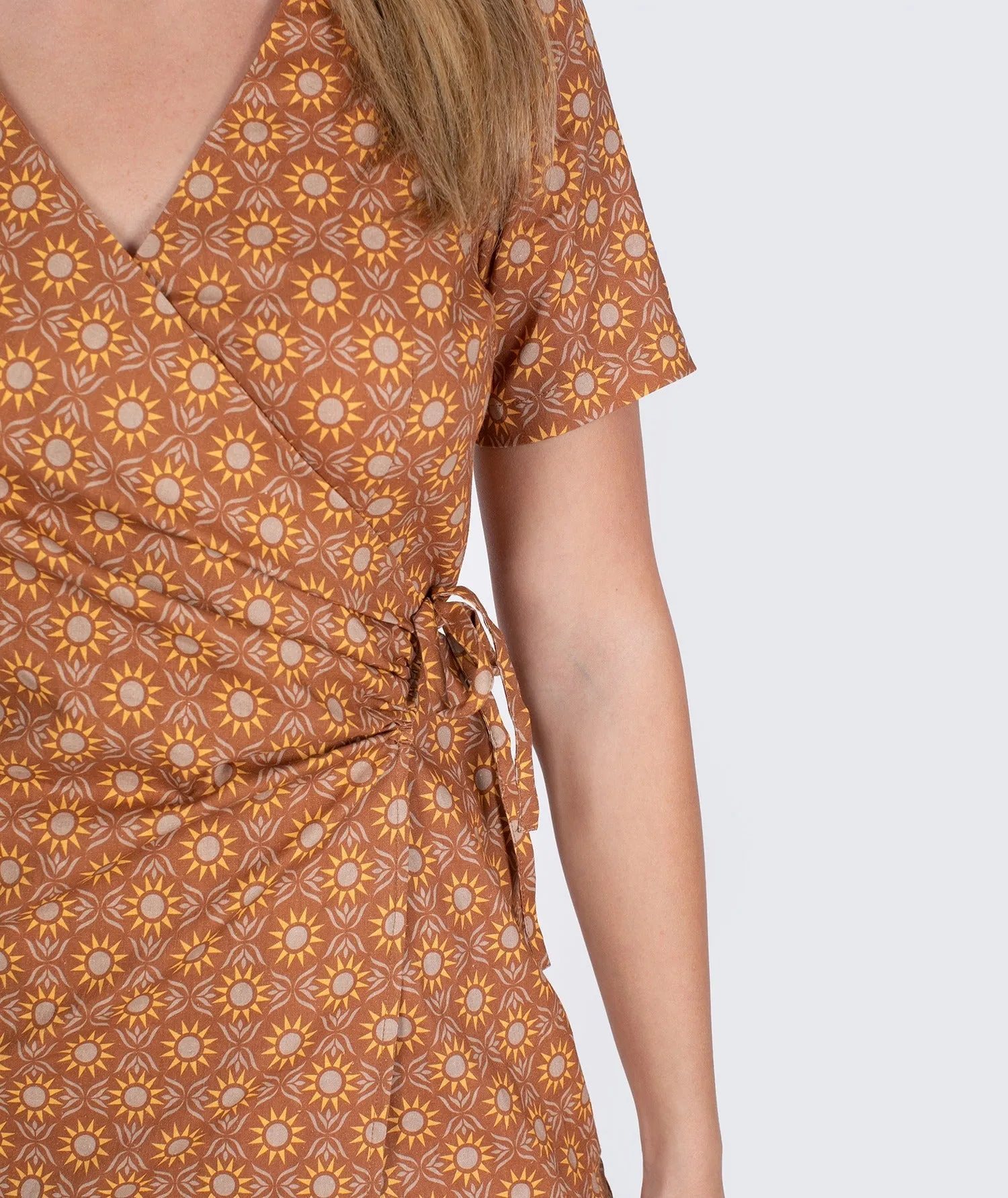 Drifter Wrap Dress - Brown