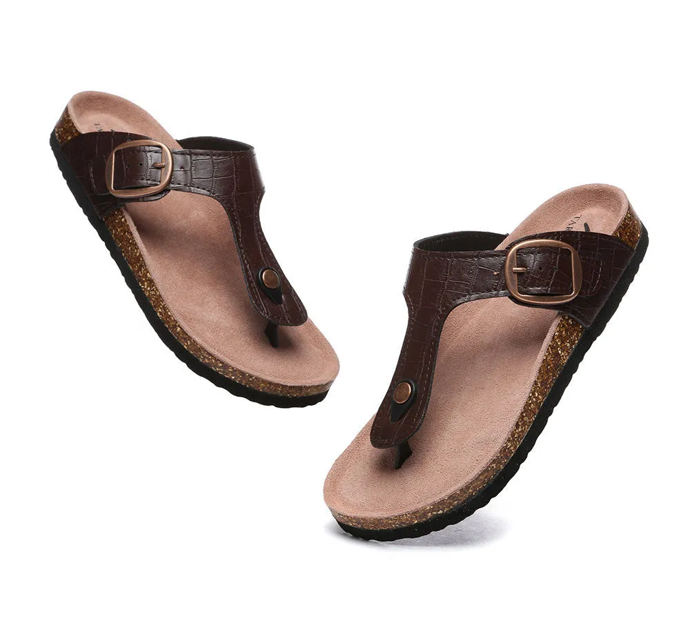 Embossed Summer Beach Unisex Slip-On Lindsay Sandals