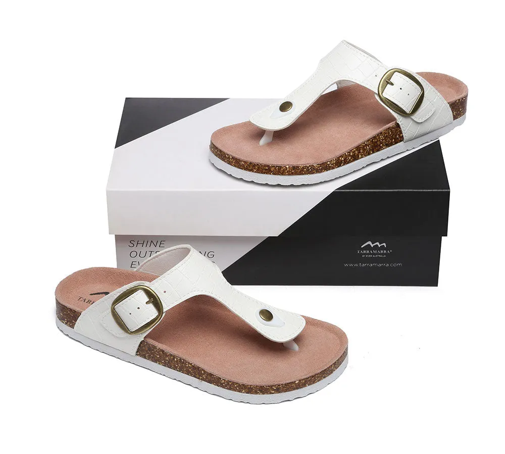 Embossed Summer Beach Unisex Slip-On Lindsay Sandals