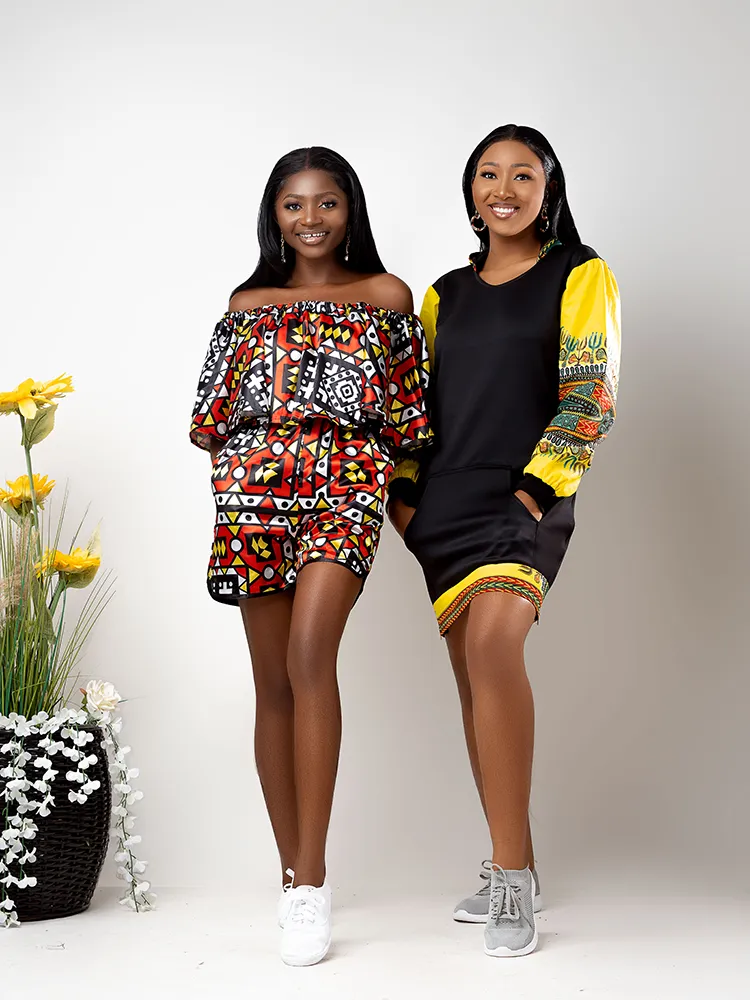 Etnica Dashiki Ngono Sweater Dress