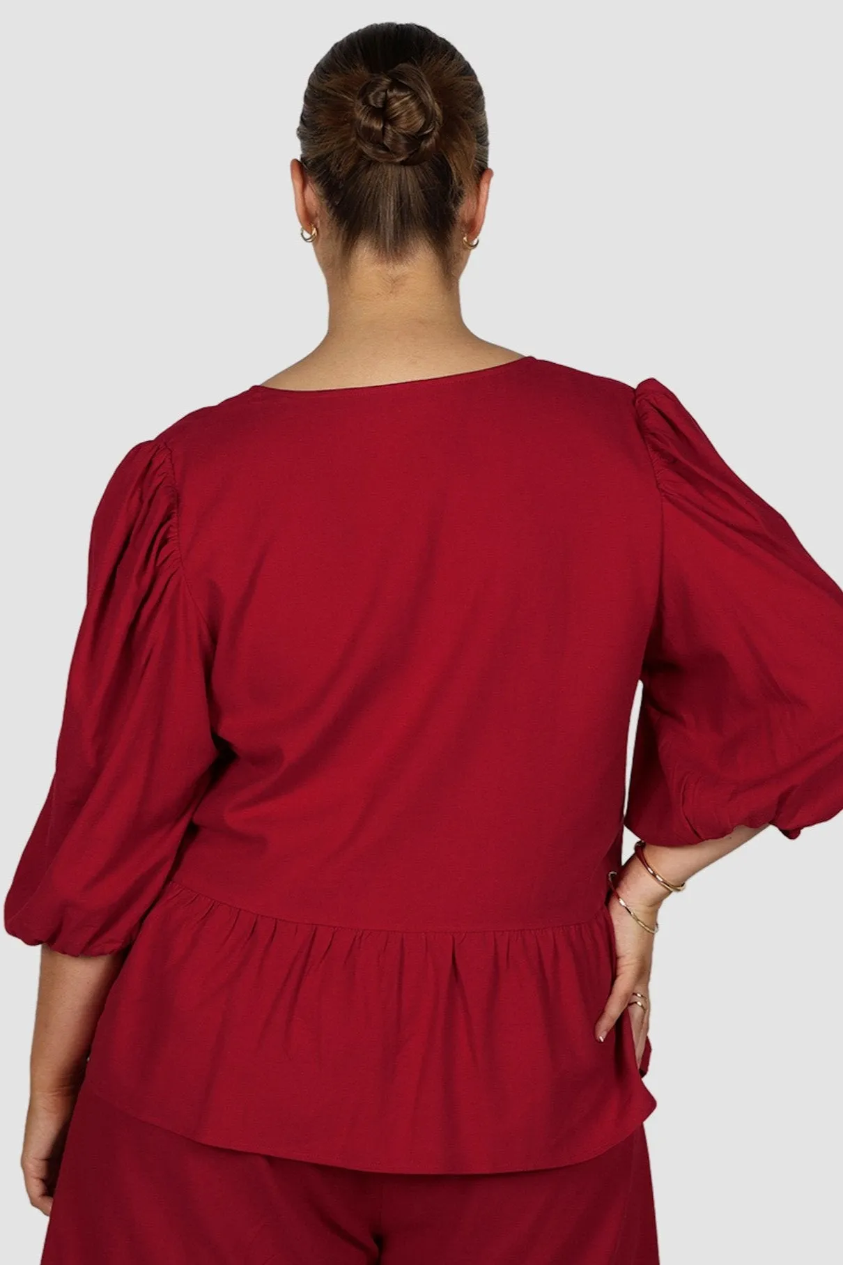 FAWN TOP RED