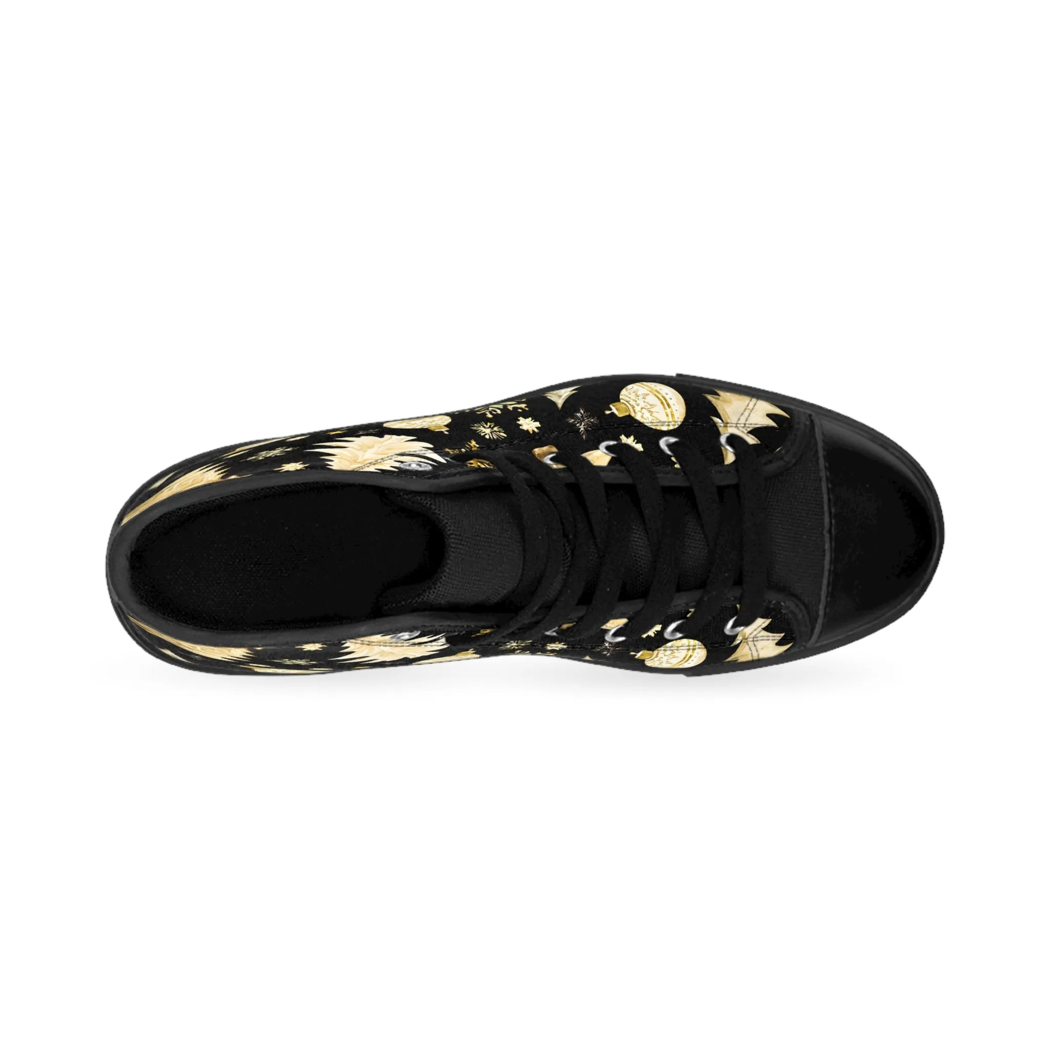 Golden Christmas Trees Women's Classic Sneakers