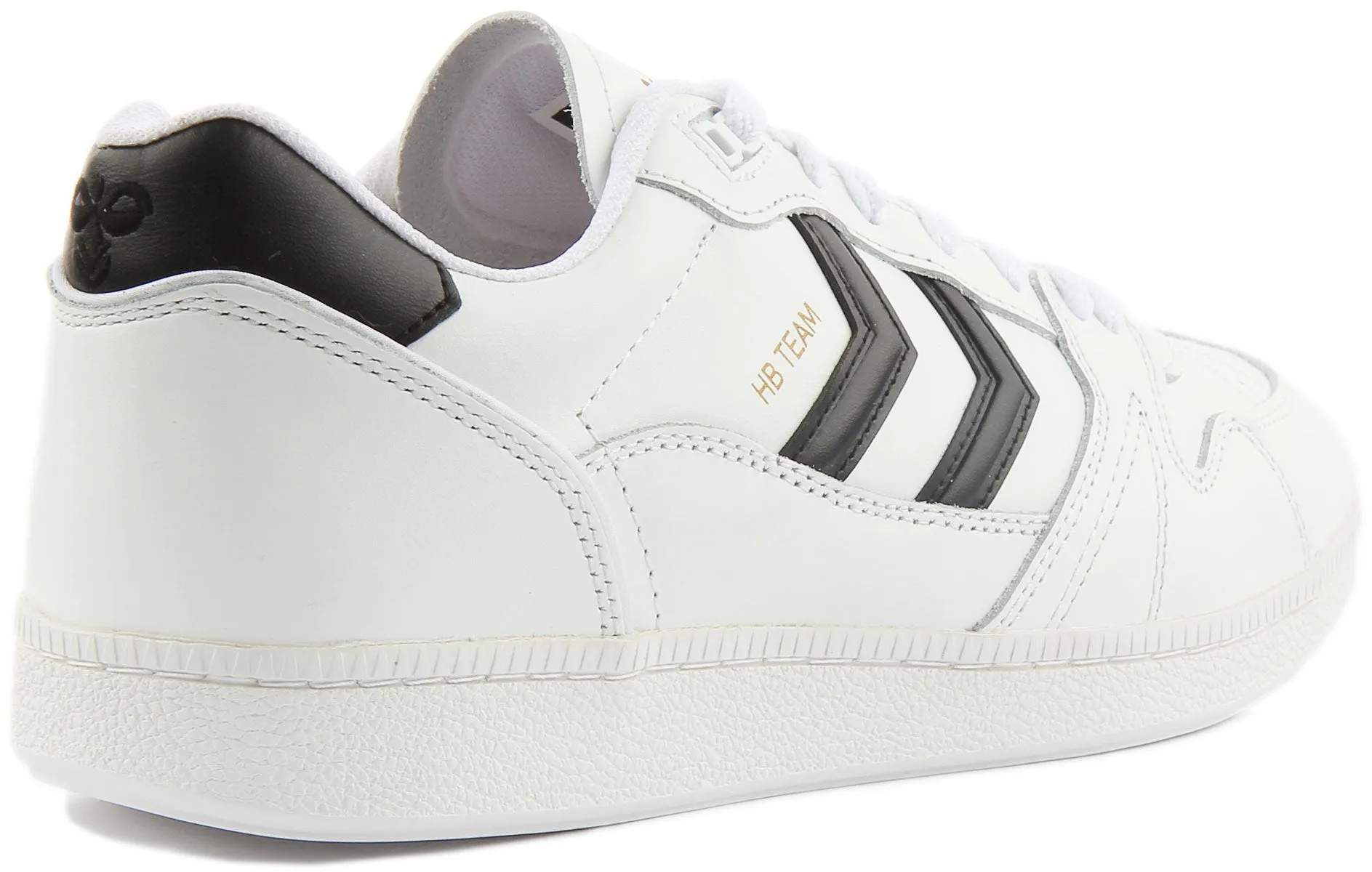 Hummel HB Team Retro Trainers In White Black For Men