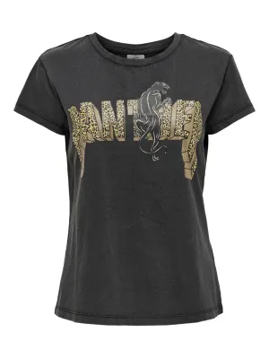 Jdyfarock S/s Print Top Jrs - Zwart