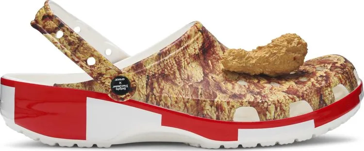 KFC x Classic Clog Fried Chicken Print Sneakers, brown