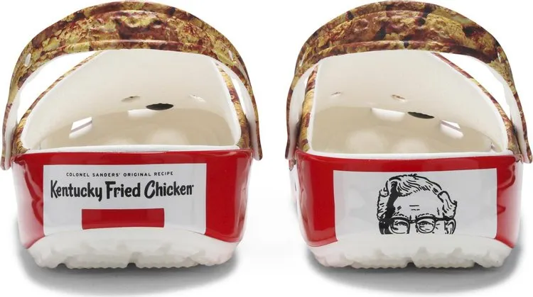 KFC x Classic Clog Fried Chicken Print Sneakers, brown