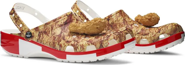 KFC x Classic Clog Fried Chicken Print Sneakers, brown