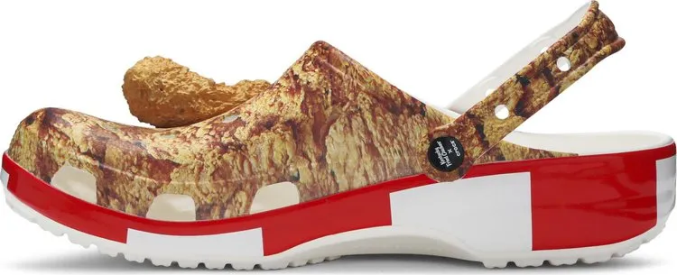 KFC x Classic Clog Fried Chicken Print Sneakers, brown