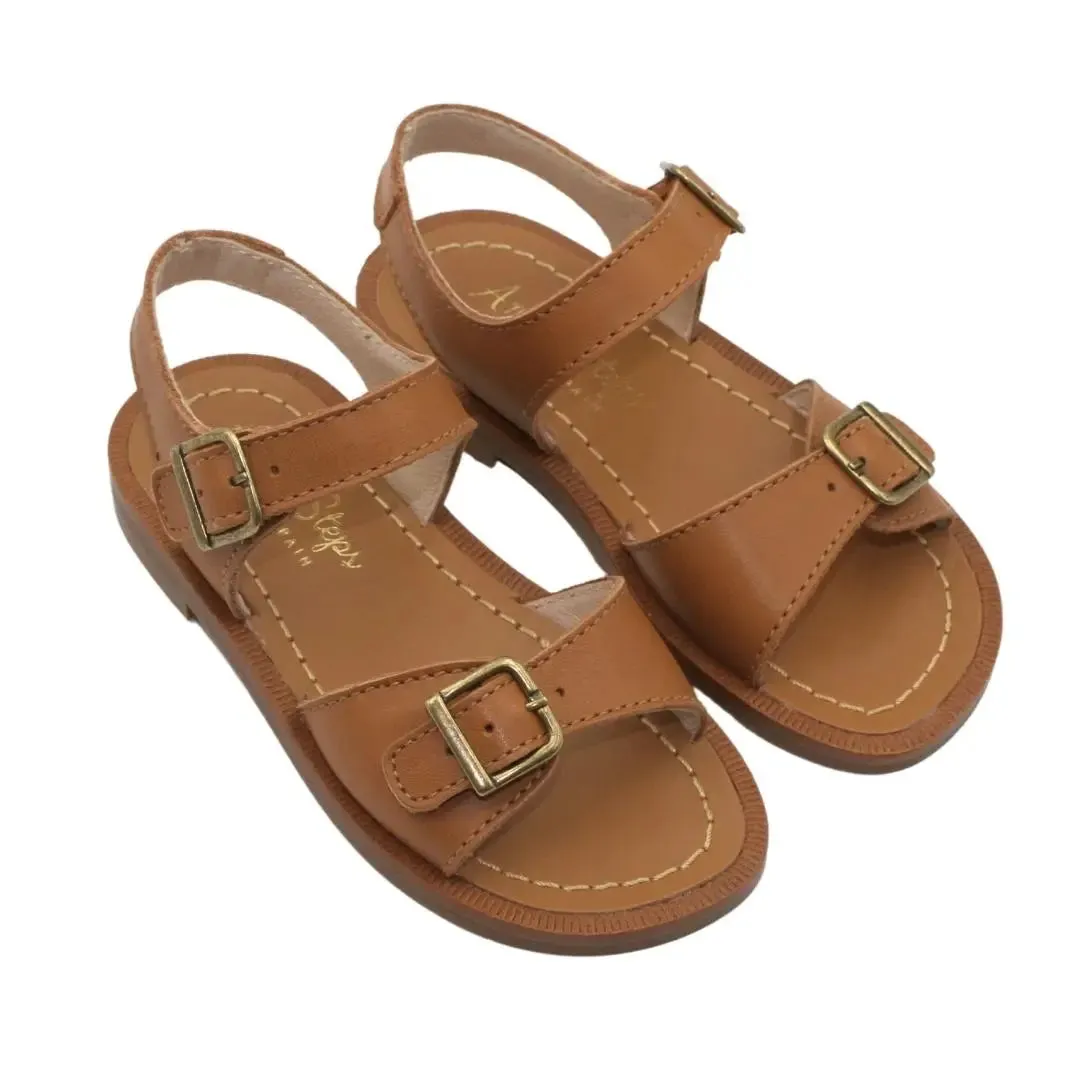 Leo- Tan Leather Sandals