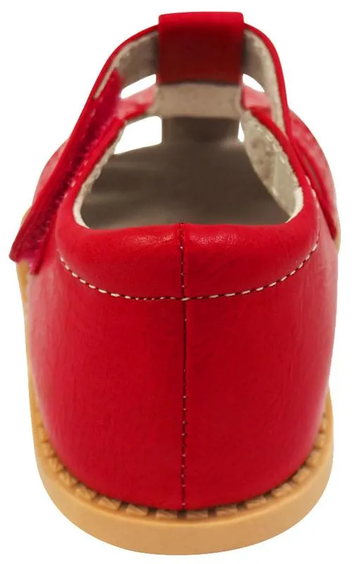 Livie & Luca Girl's Paz Red Leather Sandals