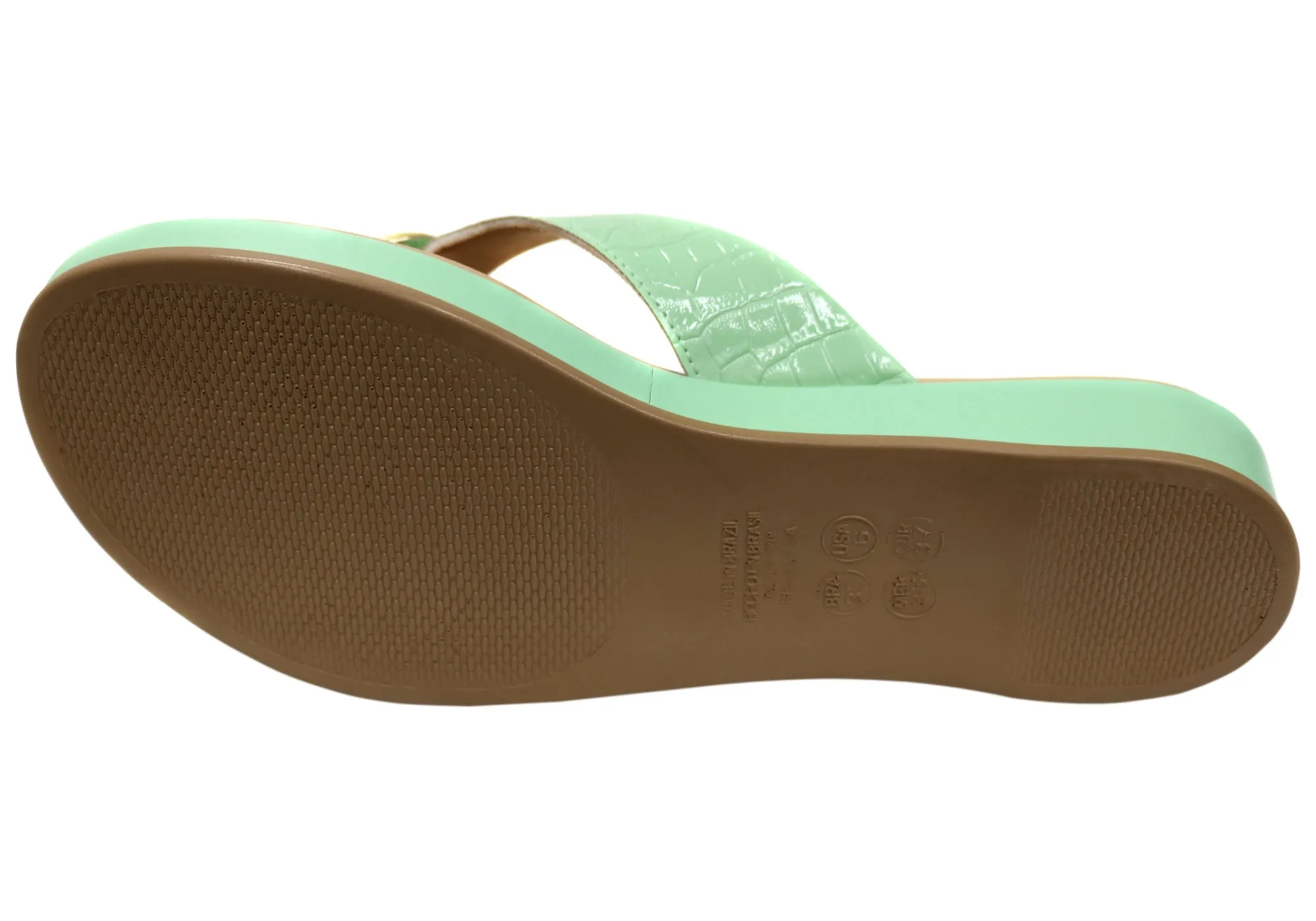 Malu Supercomfort Larra Womens Comfort Thongs Sandals Made In Brazil