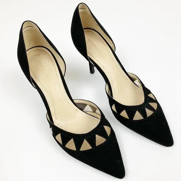 Marc Fischer Black Tricky D’Orsay Kitten Heels- 7.5