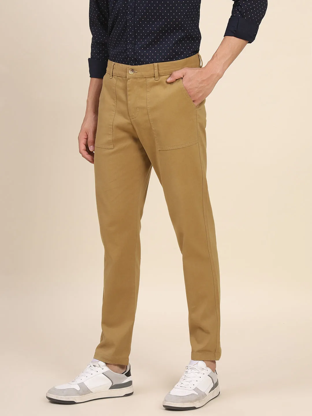 Men's Khaki Chino Smart Casual Look For Season Essential