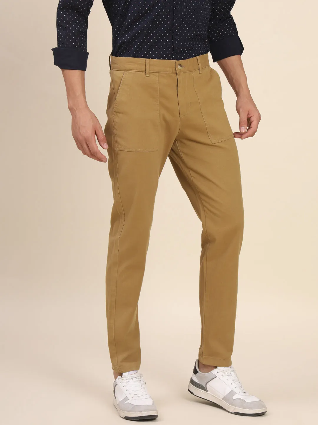 Men's Khaki Chino Smart Casual Look For Season Essential