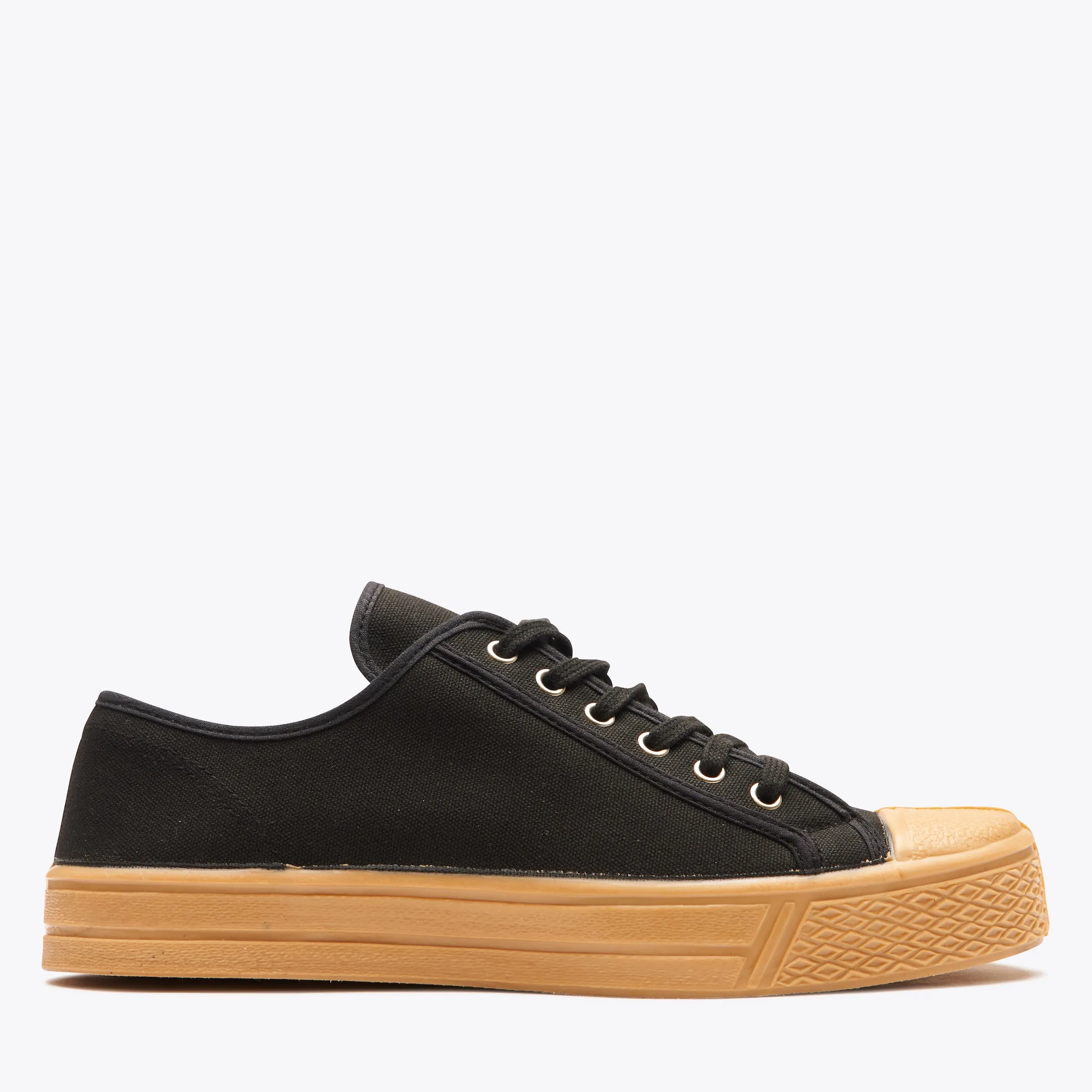 MILITARY GUM LOW TOP - BLACK