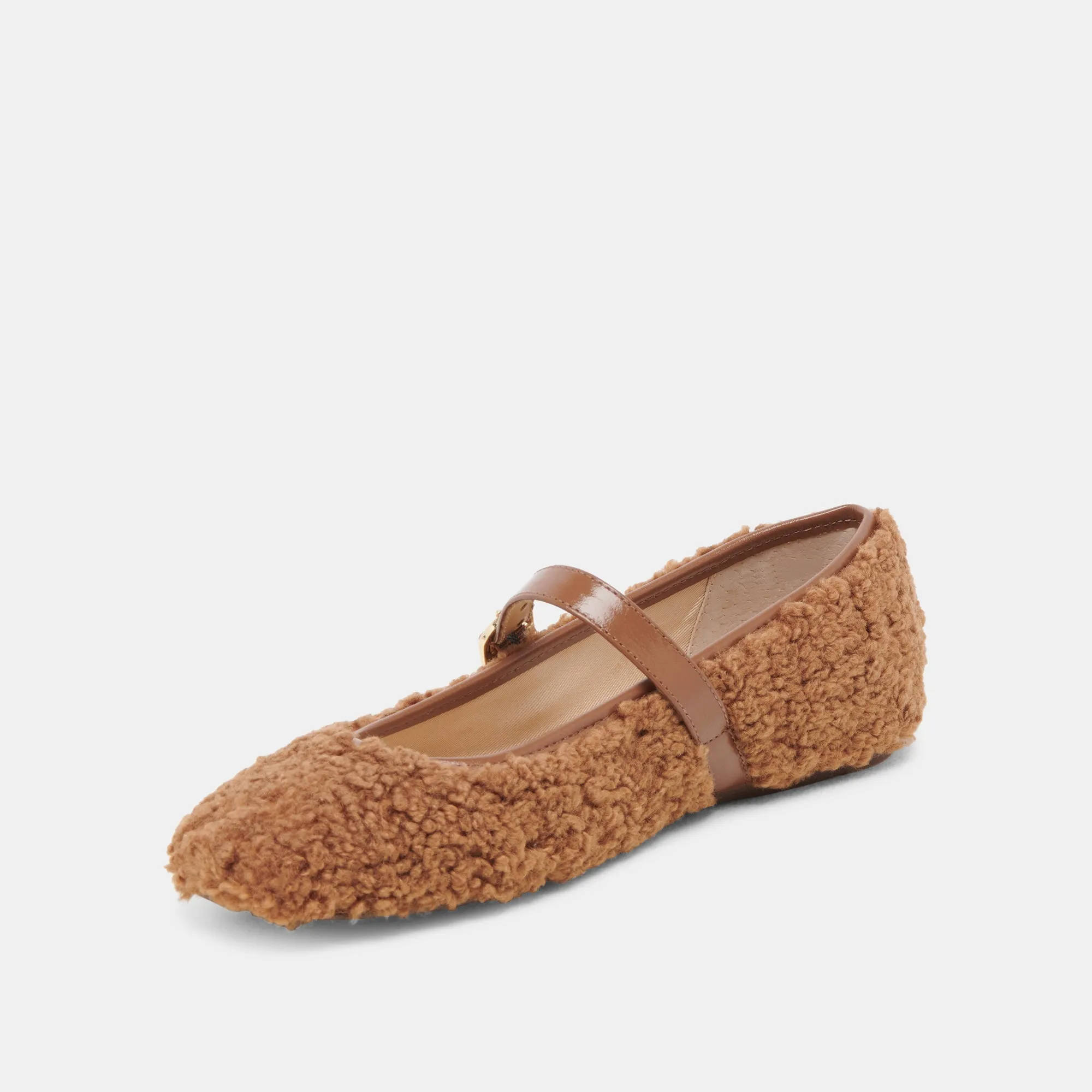 RODNI PLUSH BALLET FLATS PECAN PLUSH