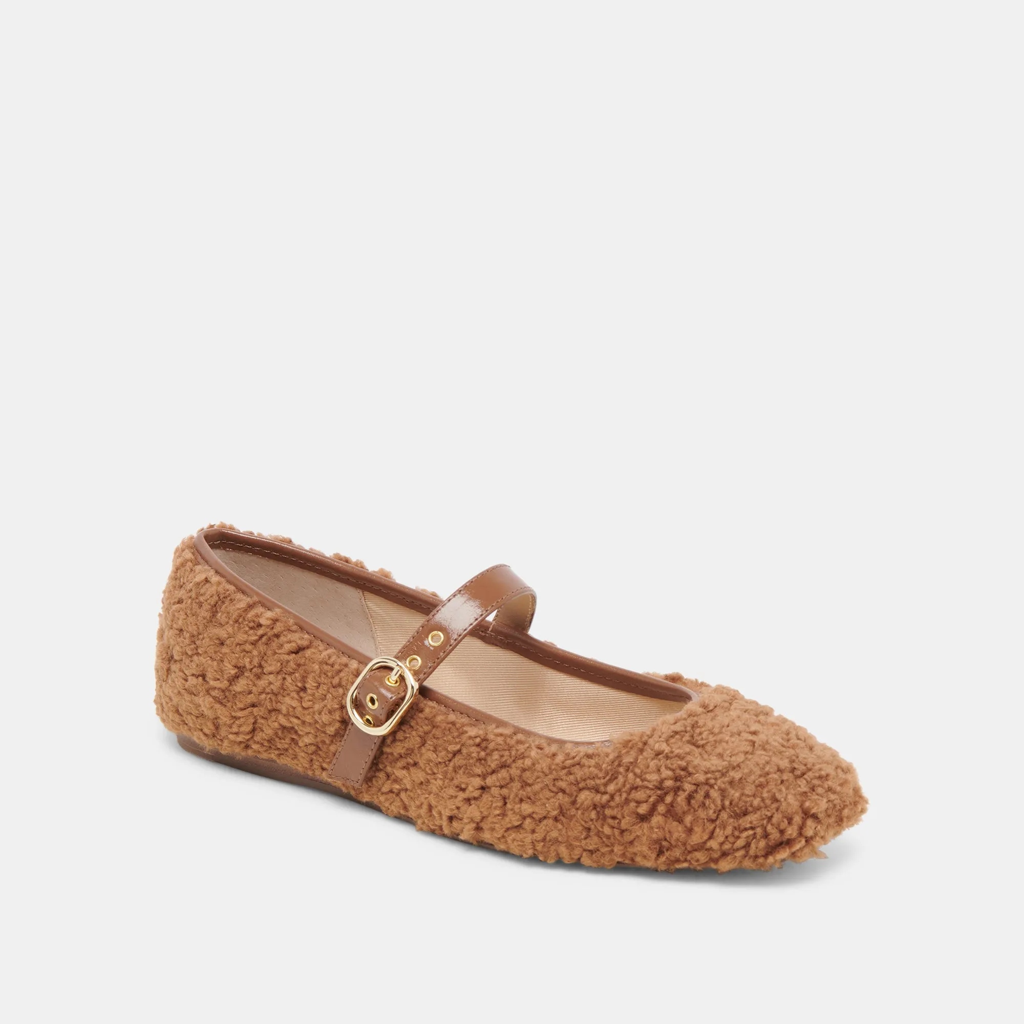 RODNI PLUSH BALLET FLATS PECAN PLUSH