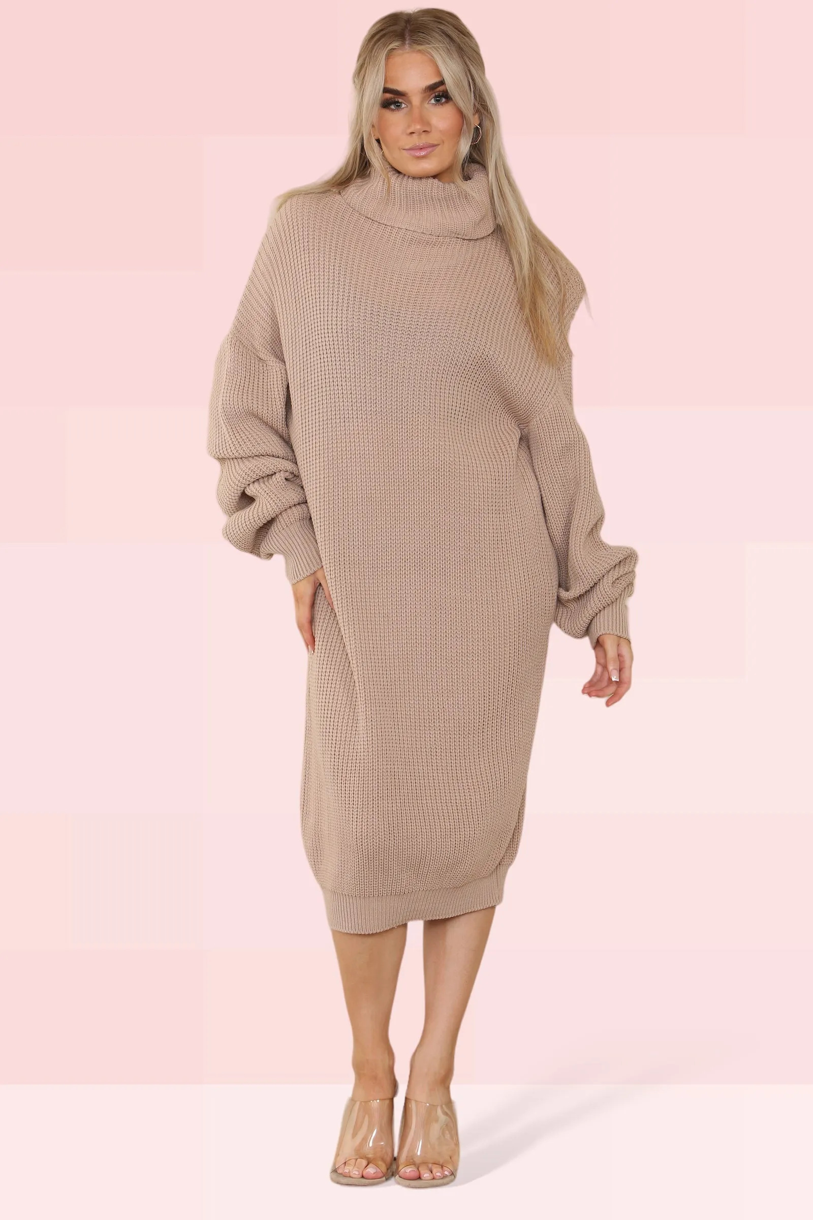 Roll Neck Jumper Dress