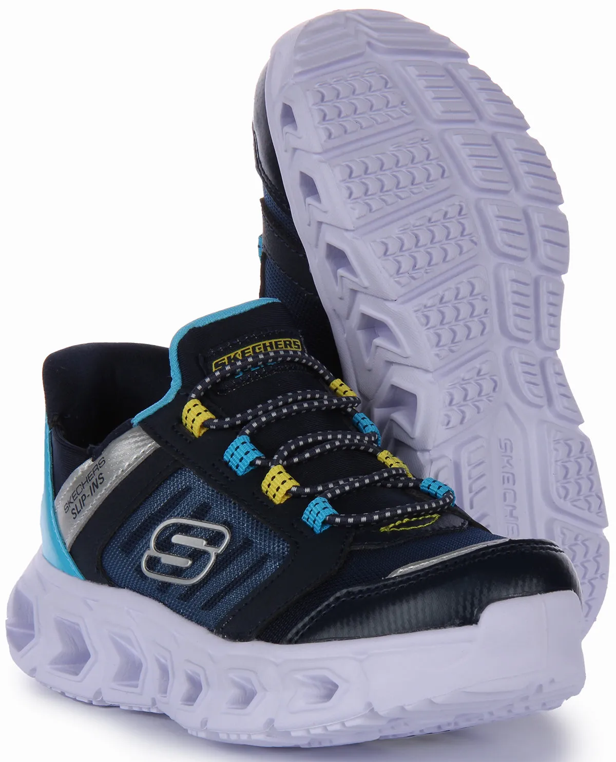 Skechers Hypno Flash 2.0 Slip Ins Navy Blue For Kids