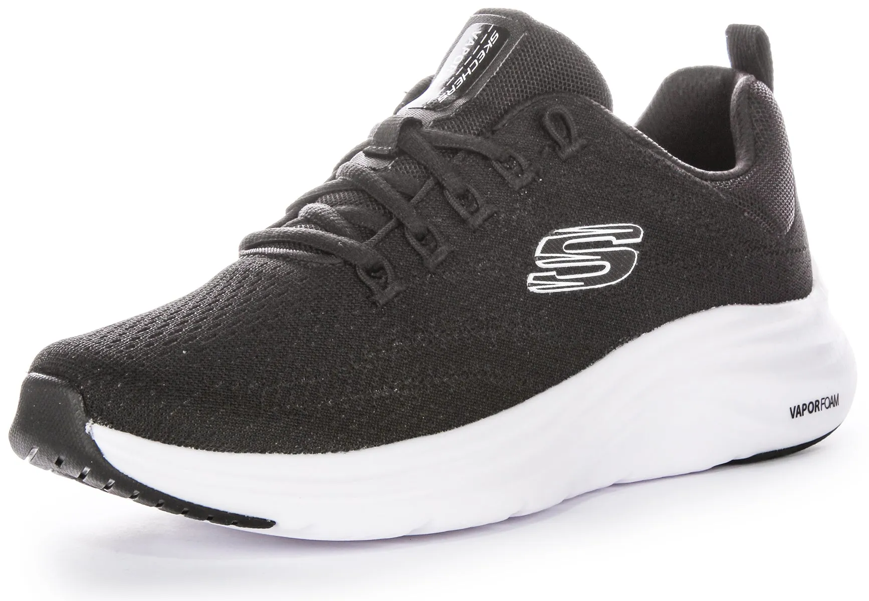 Skechers Vapor Foam In Black White For Women