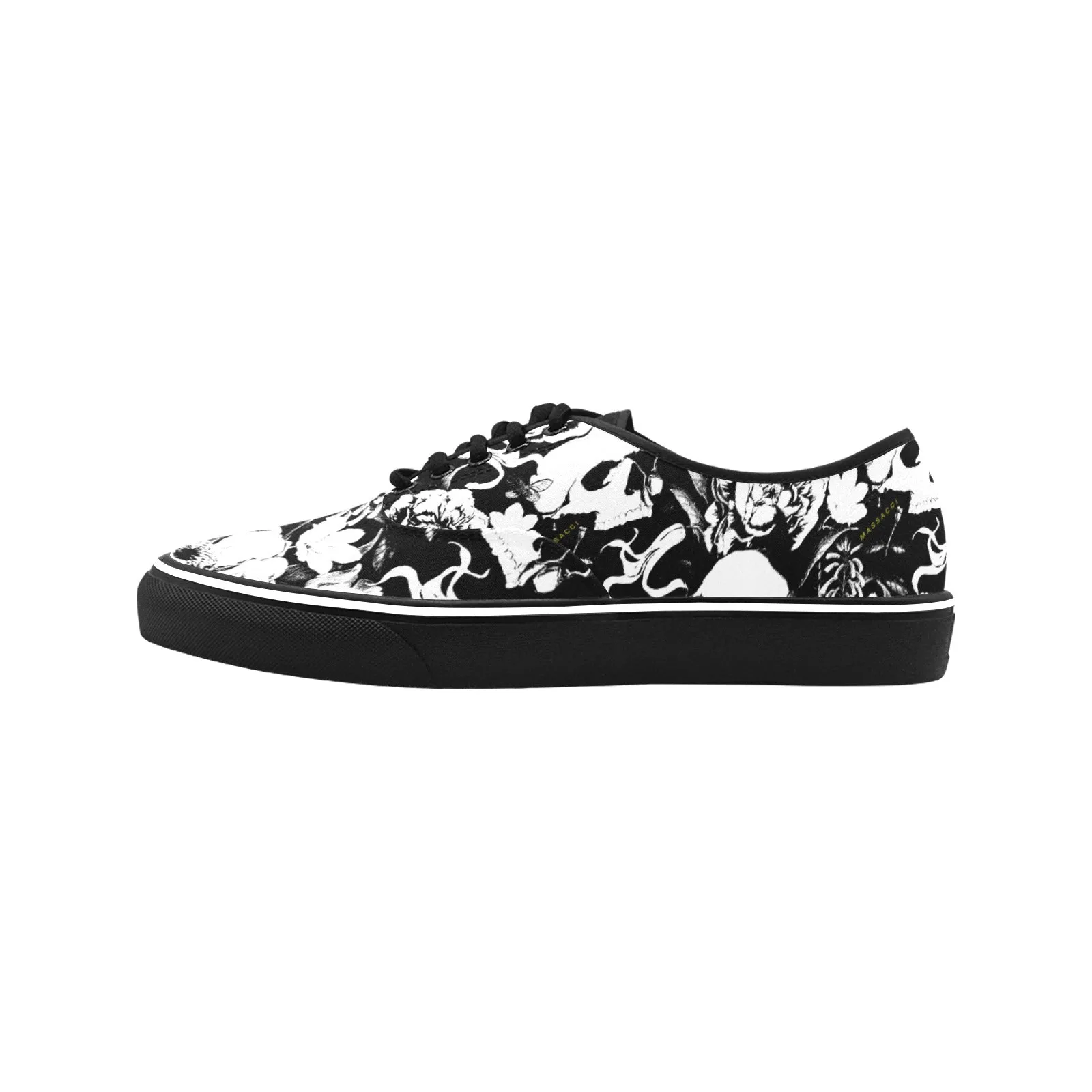 Skull Garden, Men's Classic Canvas Low Top Sneakers