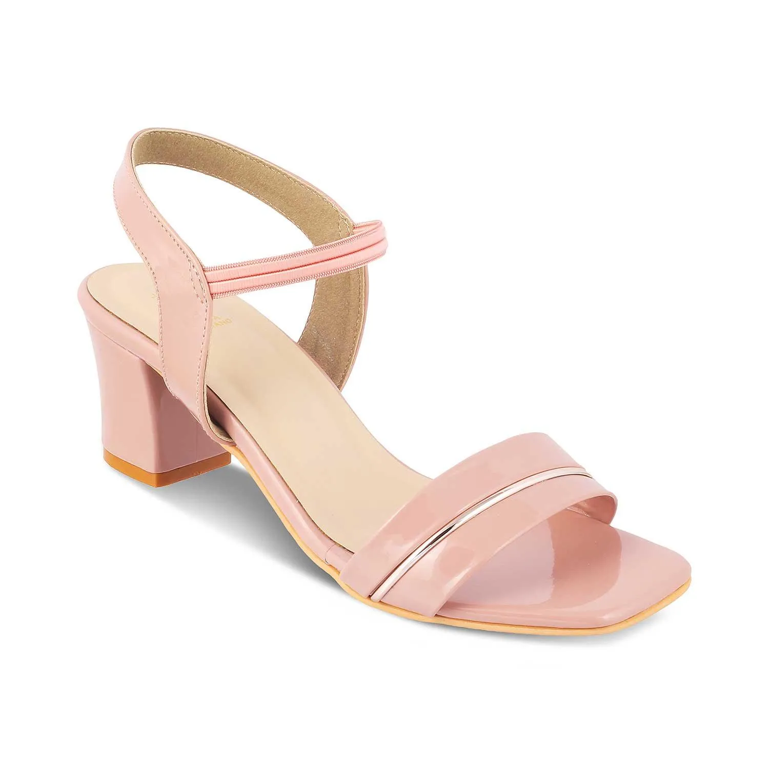 The Rachel Pink Women's Dress Block Heel Sandals Tresmode