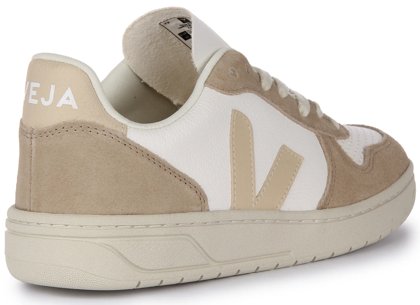 Veja V 10 Chromefree In White Grey For Women