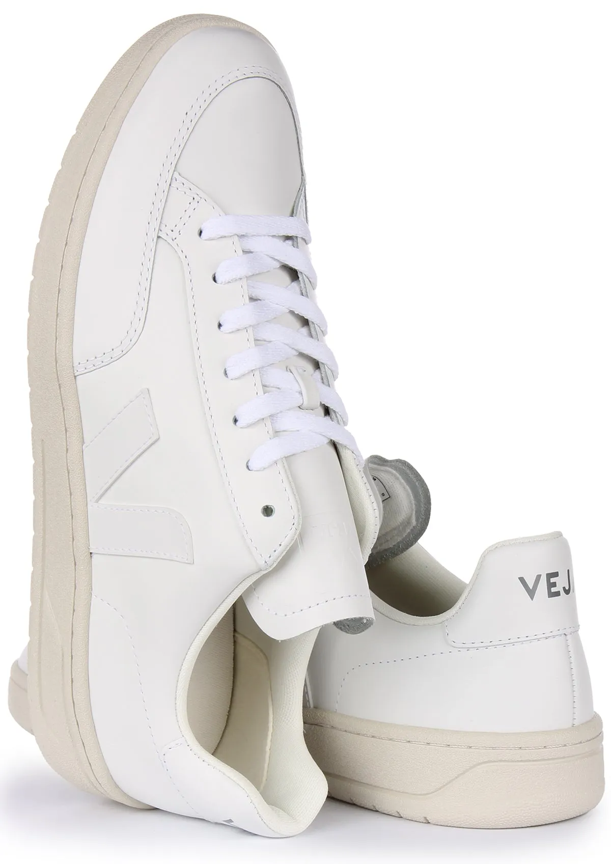 Veja V 12 Leather In White For Women