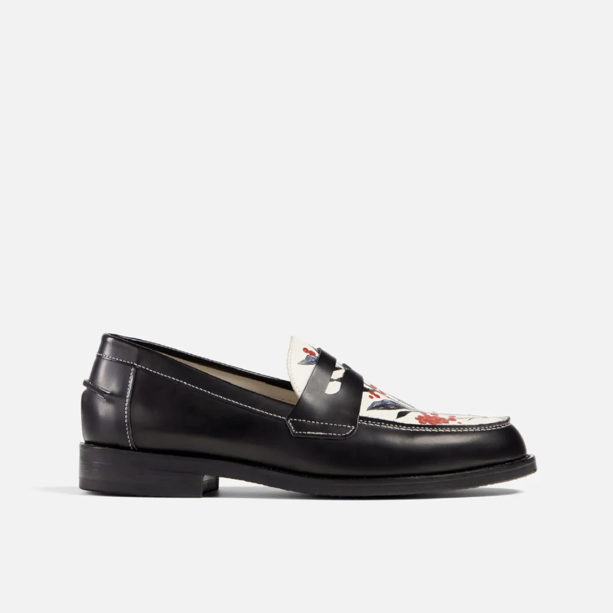 Wilde Hand-Painted Berry Penny Loafer - Women's