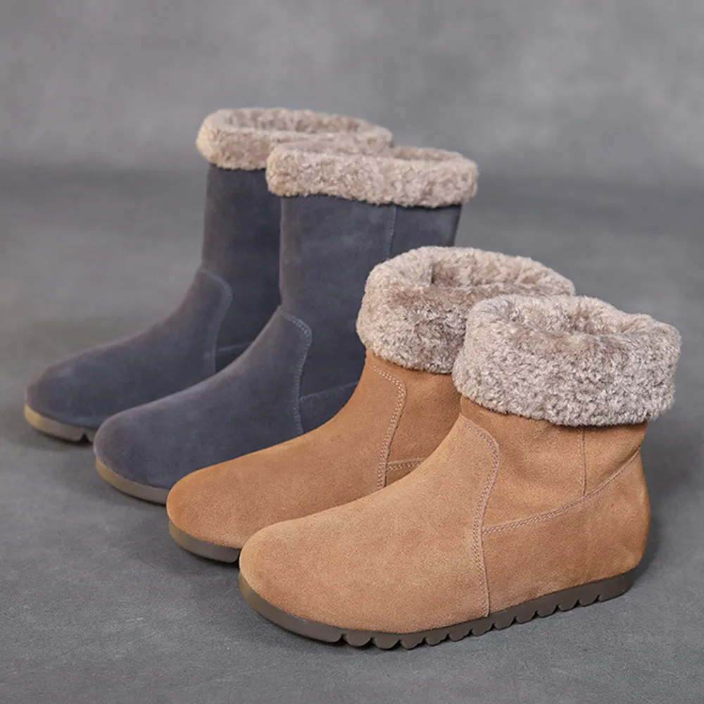 Women Anti-slip Thick Plush Winter Boots