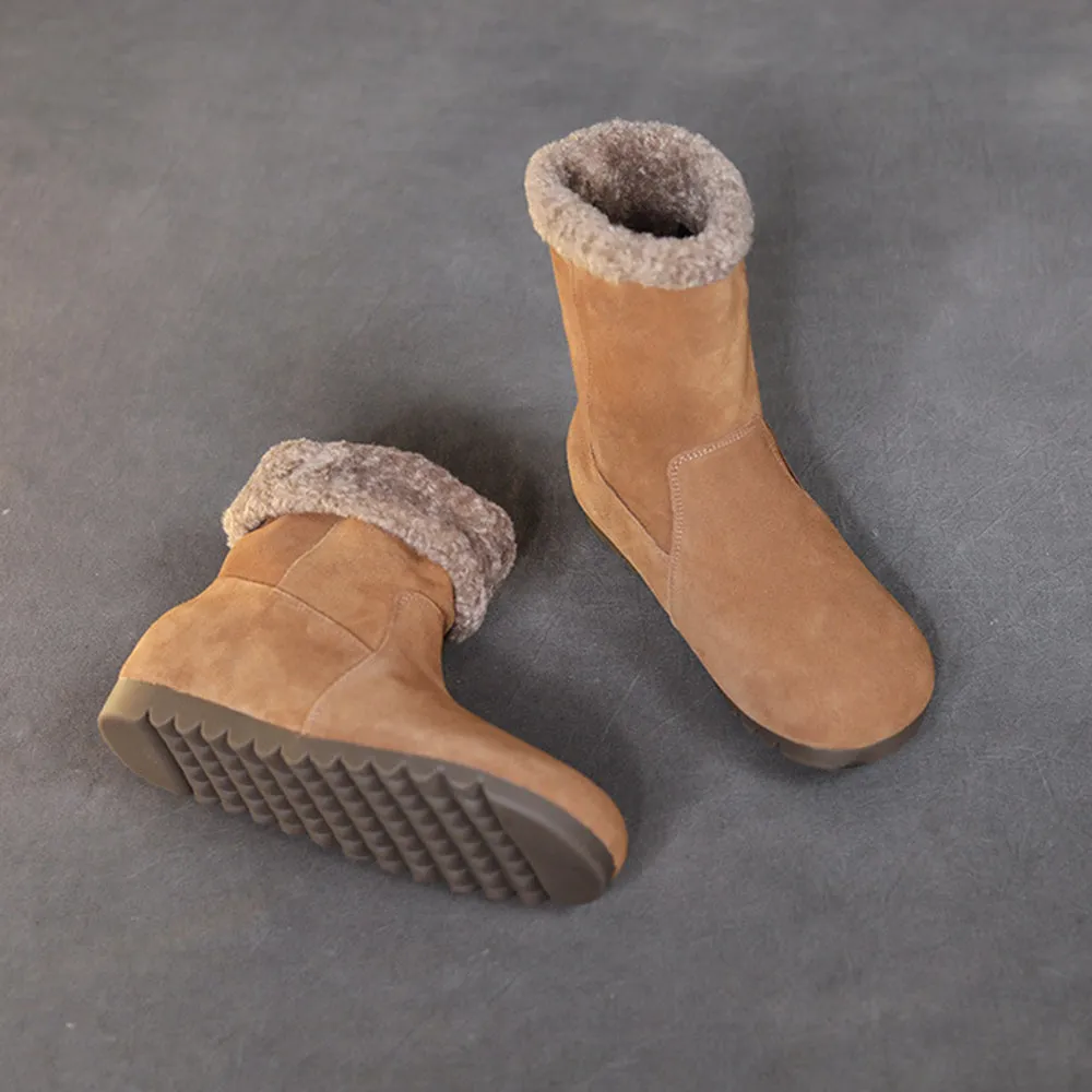 Women Anti-slip Thick Plush Winter Boots