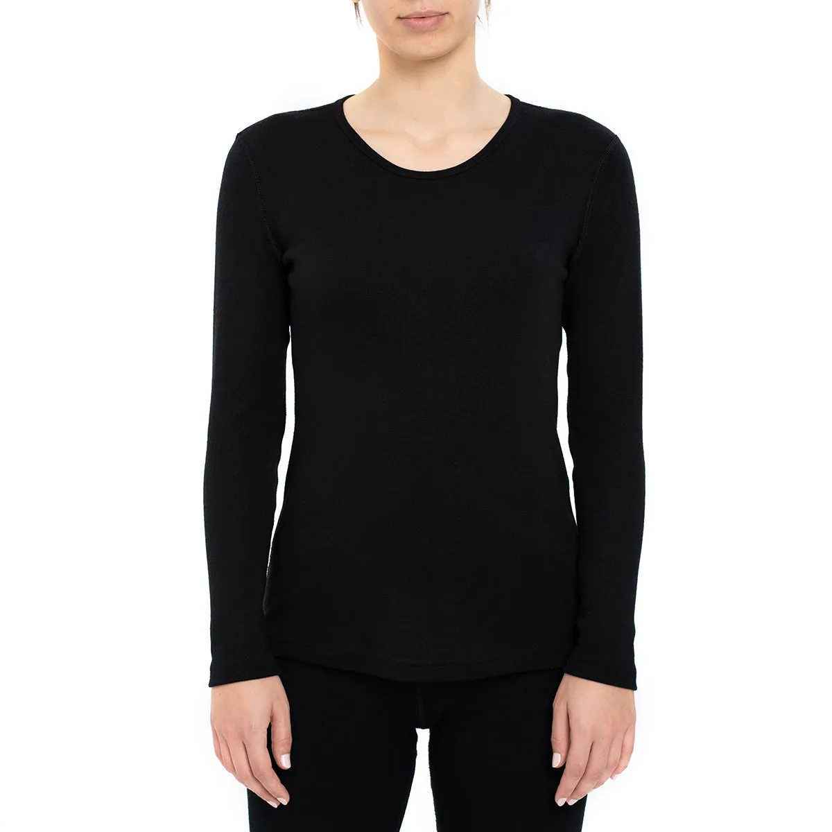 Women's 250 Long Sleeve & Bottoms 2-Piece Black